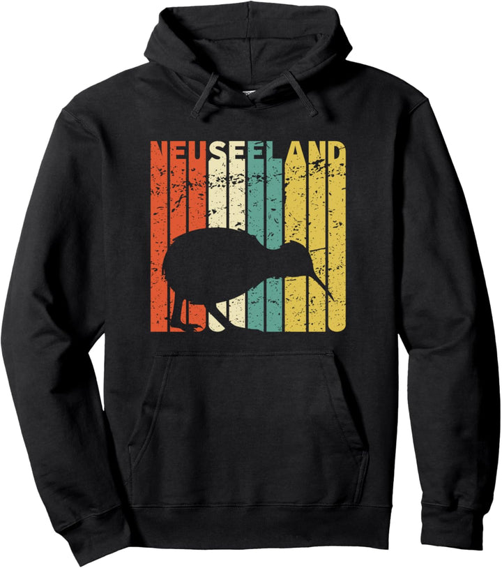 Retro Neuseeland Vintage Kiwi Pazifik Pullover Hoodie