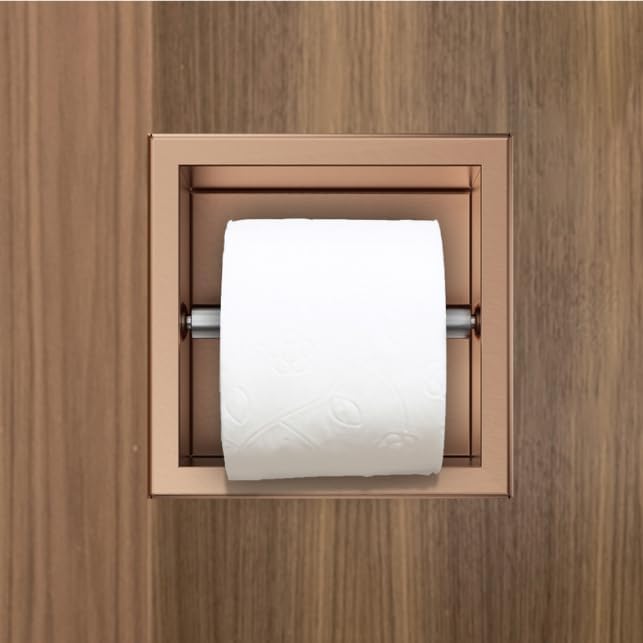 Balneo Toilettenpapierhalter aus Edelstahl, Toilettenpapierhalter für Badzimmer, Installation in der