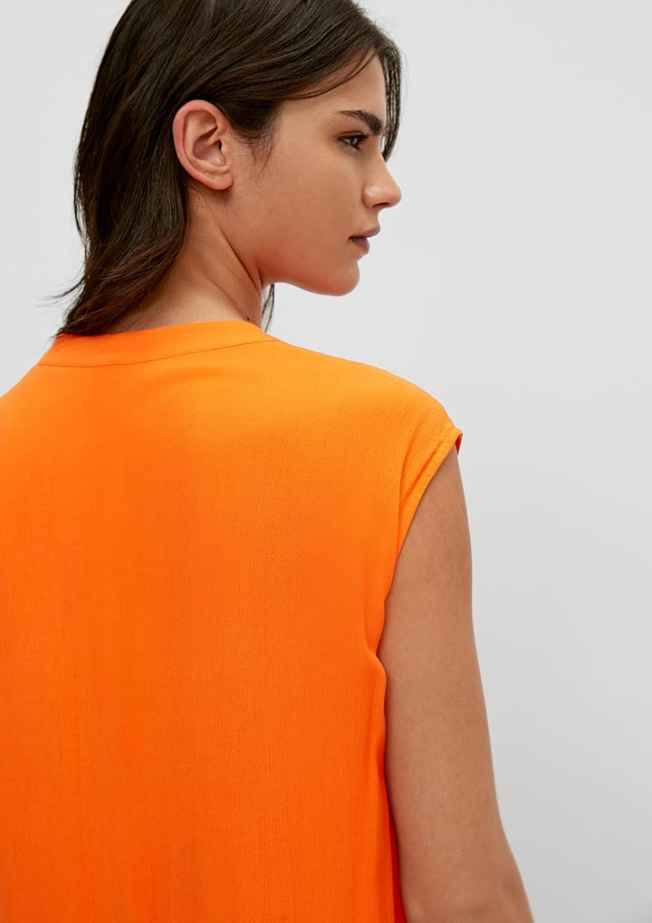 Comma Bluse mit Spitzendetails 44 Grosse Grössen 2335_orange, 44 Große Größen 2335_or