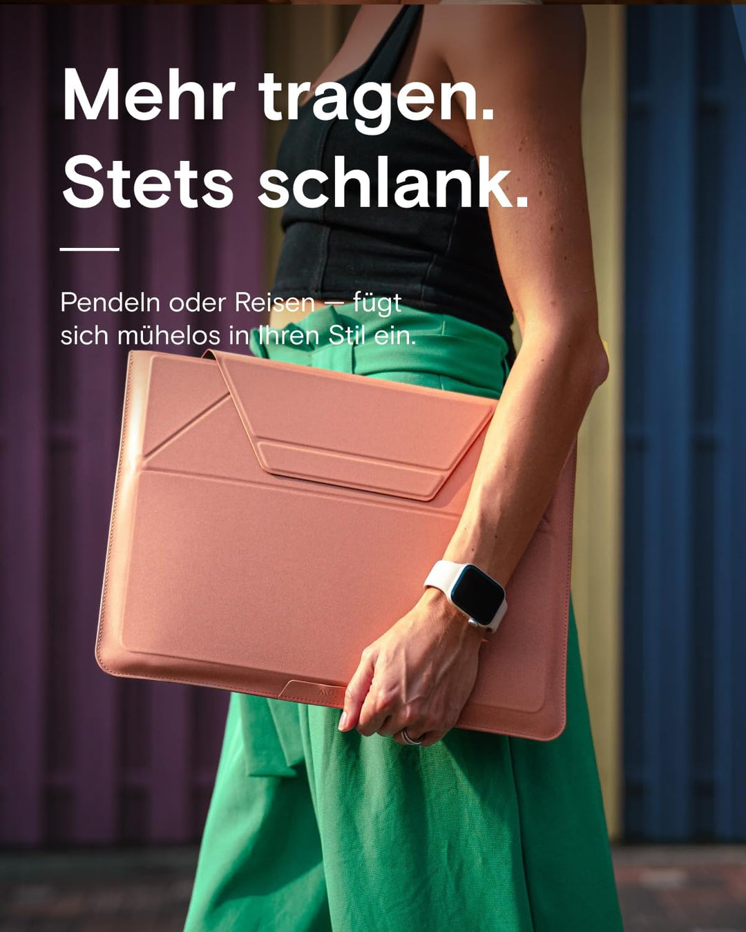 MOFT Laptoptasche und Ständer, Erweiterbarer Stauraum Tasche für 13-14 Zoll Notebook, Hülle Kompatib