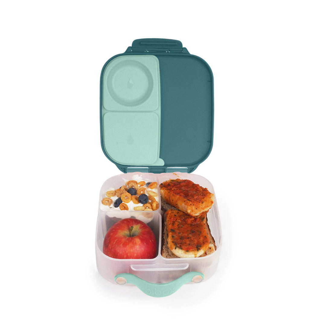 b.box Mini Brotdose für Kinder mit Fächern | Bento Box, 3 Fächer (2 Auslaufsicher) | Lunchbox für Ge
