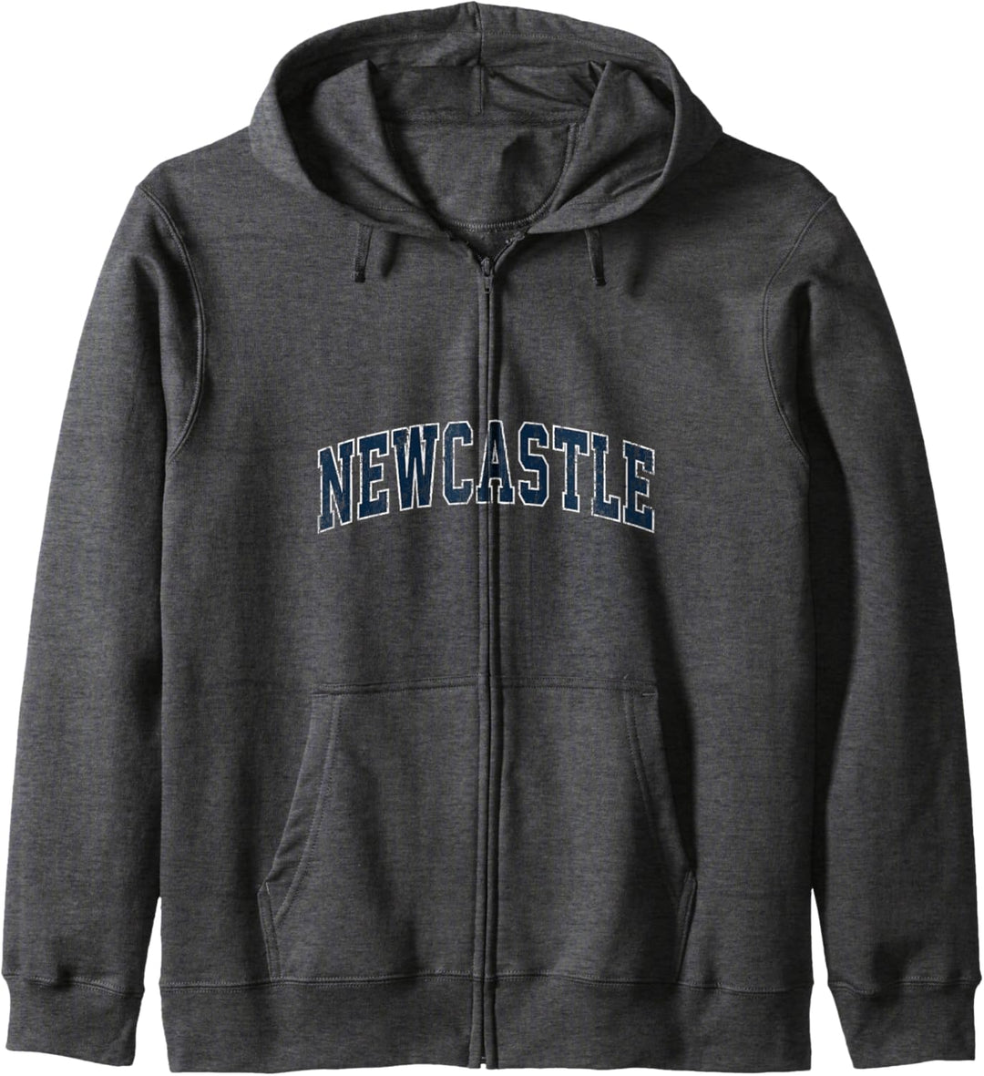Newcastle Oklahoma OK Vintage-Sportdesign Marineblaues Design Kapuzenjacke