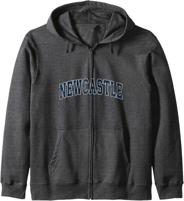 Newcastle Oklahoma OK Vintage-Sportdesign Marineblaues Design Kapuzenjacke