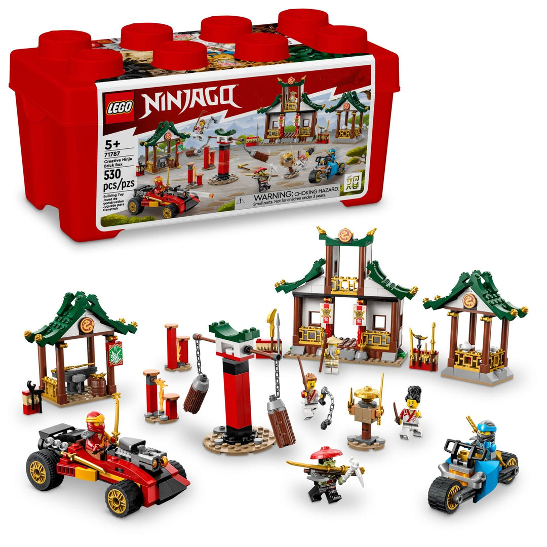 LEGO NINJAGO Creative Ninja Brick Box 71787 Bauspielzeug-Set für Kinder, Jungen und Mädchen ab 5 Jah