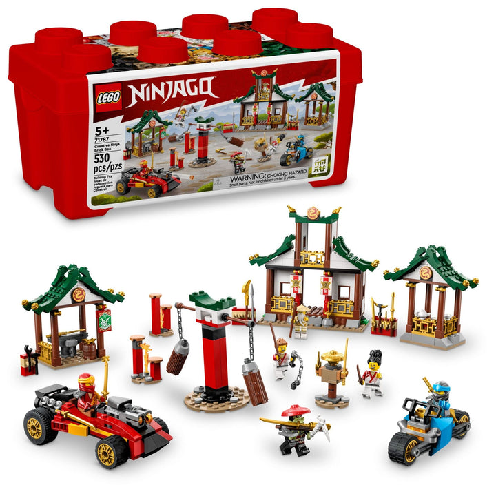 LEGO NINJAGO Creative Ninja Brick Box 71787 Bauspielzeug-Set für Kinder, Jungen und Mädchen ab 5 Jah