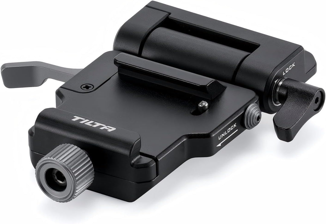 Tilta Verstellbarer ARCA-Empfänger für Mini PD V-Mount-Akkuplatte - Schwarz TA-BTP4-AR-B Nur ARCA-Em