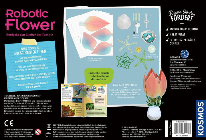 KOSMOS Robotic Flower 621230 Entdecke den Zauber der Technik mit Blumen und Botanicals, gestalte kre
