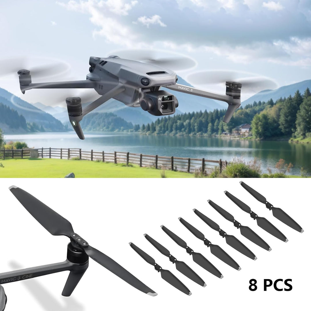 Mavic 3 Propeller, 8 Pcs Drohne Mavic 3 Pro Propeller mit Push-Typ-Schnellverschluss-Design, 9453F P