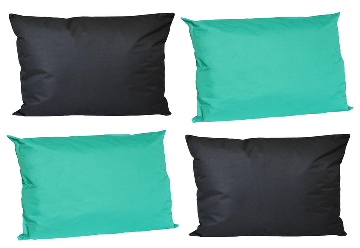JACK 4X Outdoor Lounge Kissen 30x50cm viele Farben Dekokissen inkl. Füllung Wasserfest Sitzkissen Ga