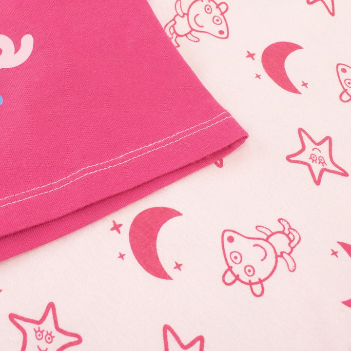 Peppa Wutz Schlafanzug | 100% Baumwolle Schlafanzüge für Mädchen | Langarm Pyjama Kinder 110 Mehrfar