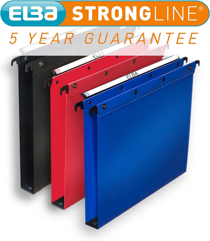 L Oblique Hängemappen im Folio-Format blau, blau