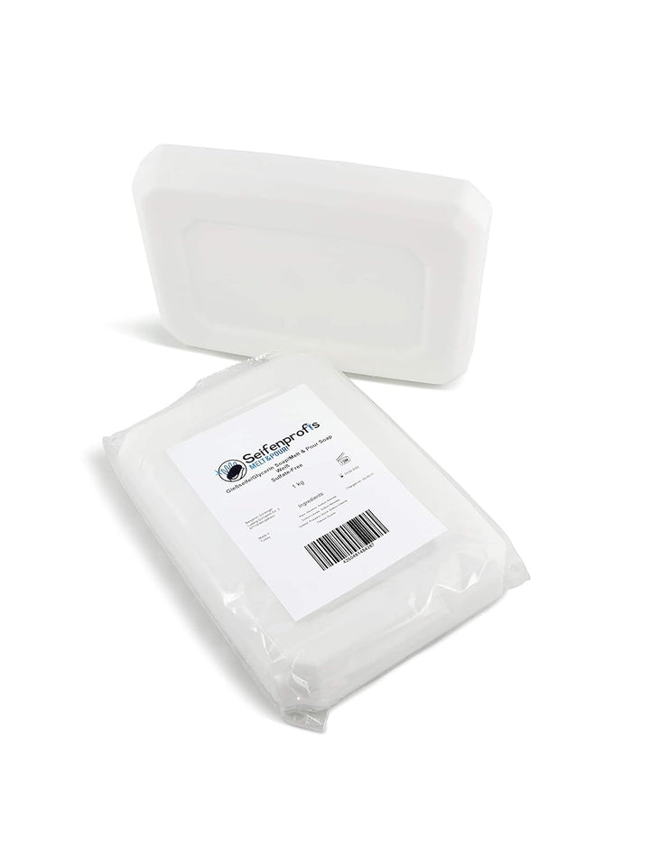 Seifenprofis© Glycerinseife Rohseife Seifenbasis - Seife Weiss (SLS/SLES-frei) (3kg Weiss), 3kg Weis