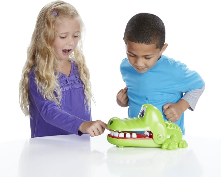 Hasbro Spiele - Kroko Doc, Geschicklichkeitsspiel, Kinderspiel ab 4 Jahren Französische Version Gesc