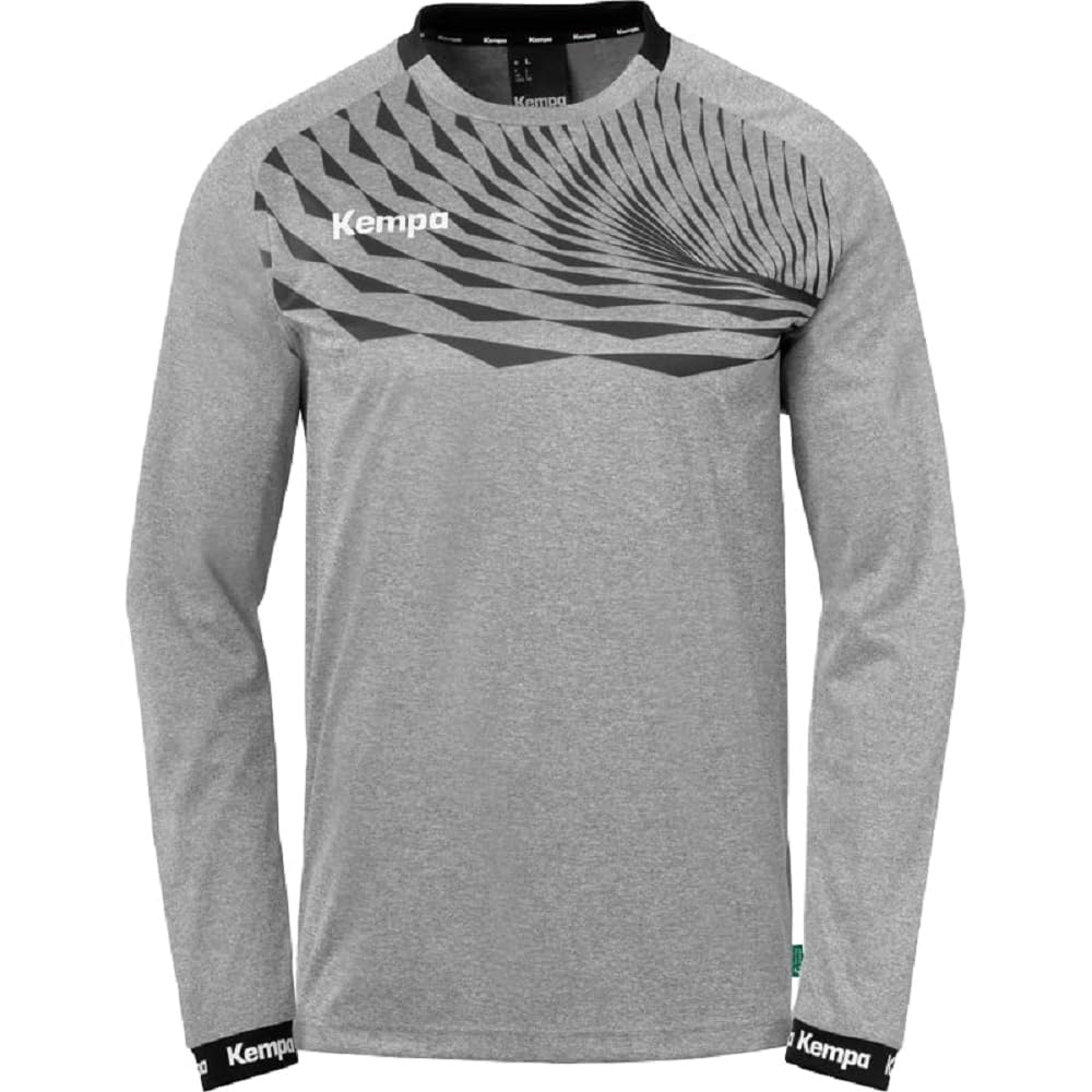 Kempa Men's Boys' Long-Sleeved Sports Jumper S Dark Grau Melange/Anthra, S Dark Grau Melange/Anthra