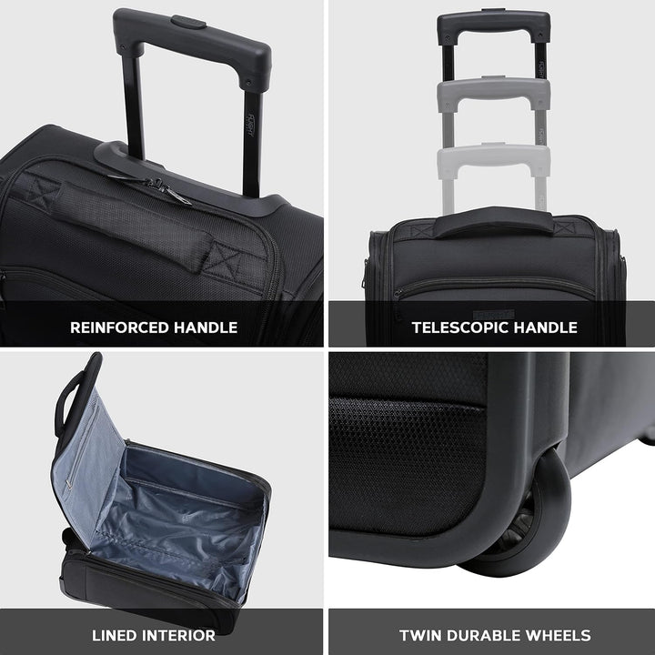 Flight Knight 45x36x20cm easyJet Underseat Carry On Non Priority Approved Handgepack Koffer - 2 Rade