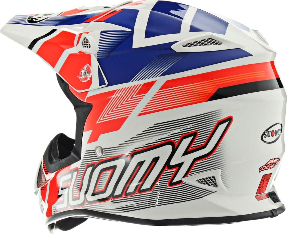 Suomy MX Jump Special Helm Rot Weiss Blau Einheitsgrösse, Einheitsgrösse