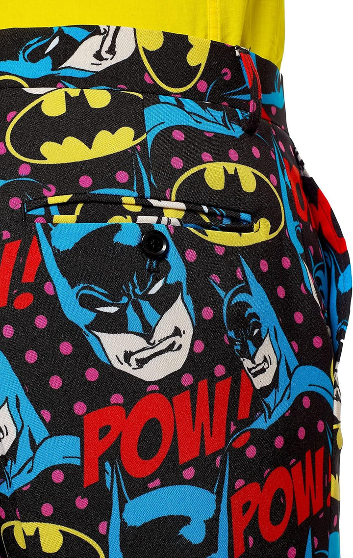 OppoSuits Herren The Joker Kostüm - DC Comics Anzug - Slim Fit – Mit Krawatte 60 Mehrfarbig, 60 Mehr