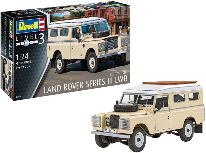 Revell Modellbausatz I Land Rover Series III LWB 109 I Detailreicher Level 3 Fahrzeug Bausatz I 174