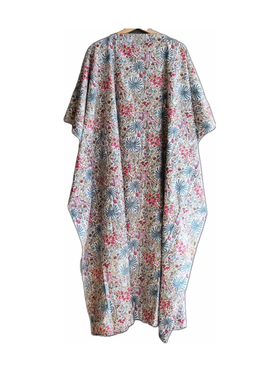 INDACORIFIE Damen Kleid Langer Kaftan, Kleid Strand vertuschen, indischer handgefertigter Kaftan aus