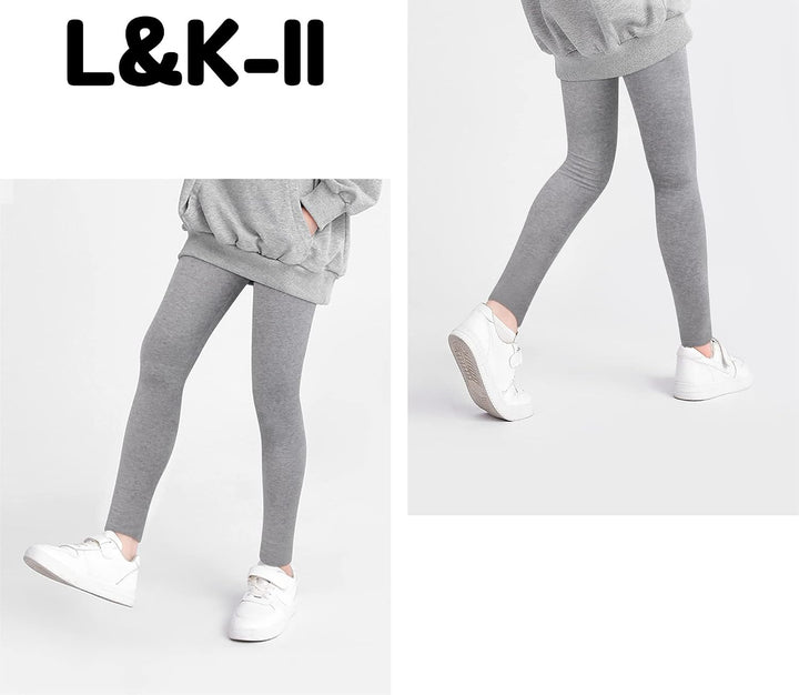 L&amp;K-II 2/3/5er Pack Kinder Leggings Mädchen Tanzhosen Baby Leggings Turnhosen Baumwolle Verschiedene