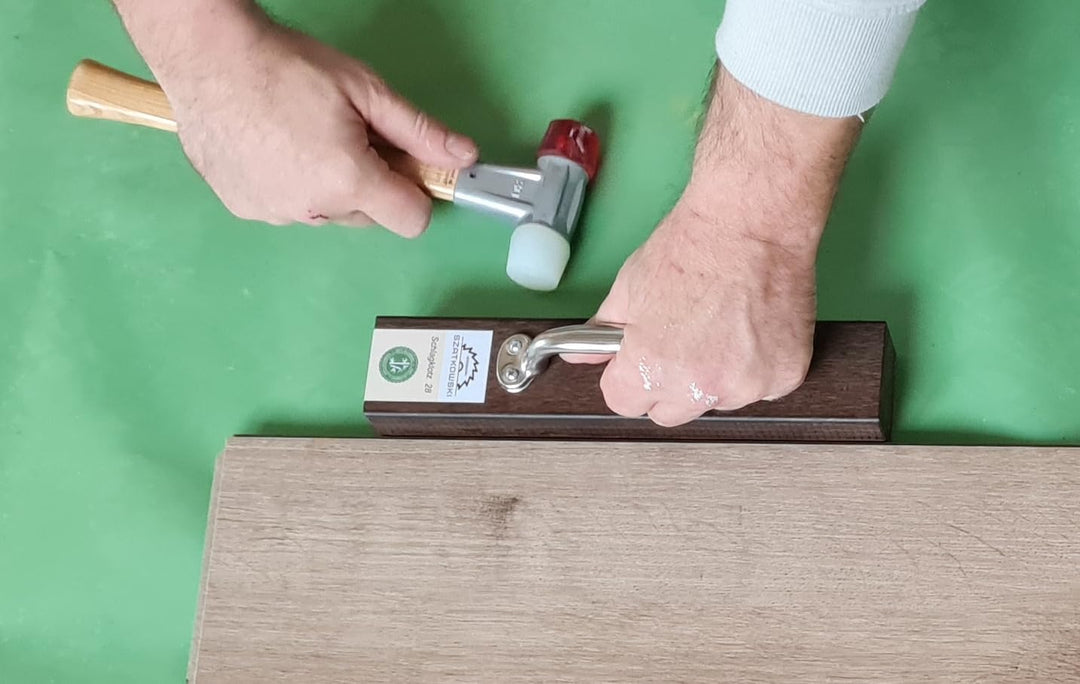 Schlagklotz Profi-Schlagklotz mit Griff für die Verlegung von Vinyl,Laminat und Parkett 18cm