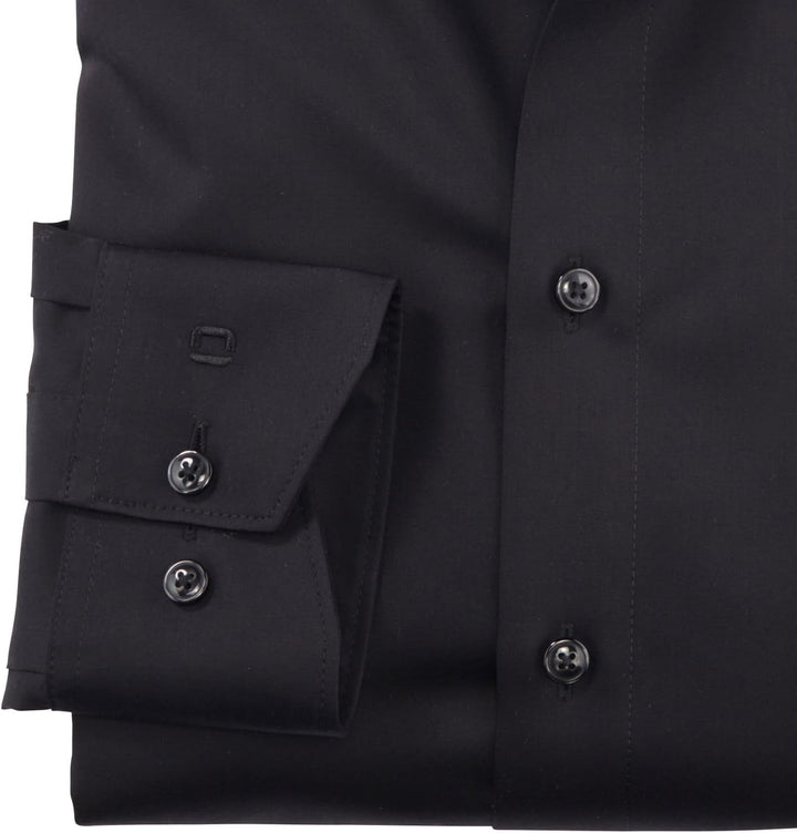 OLYMP Herren Businesshemd Langarm Luxor,Satin,modern fit,Global Kent 41 Graphit 69, 41 Graphit 69