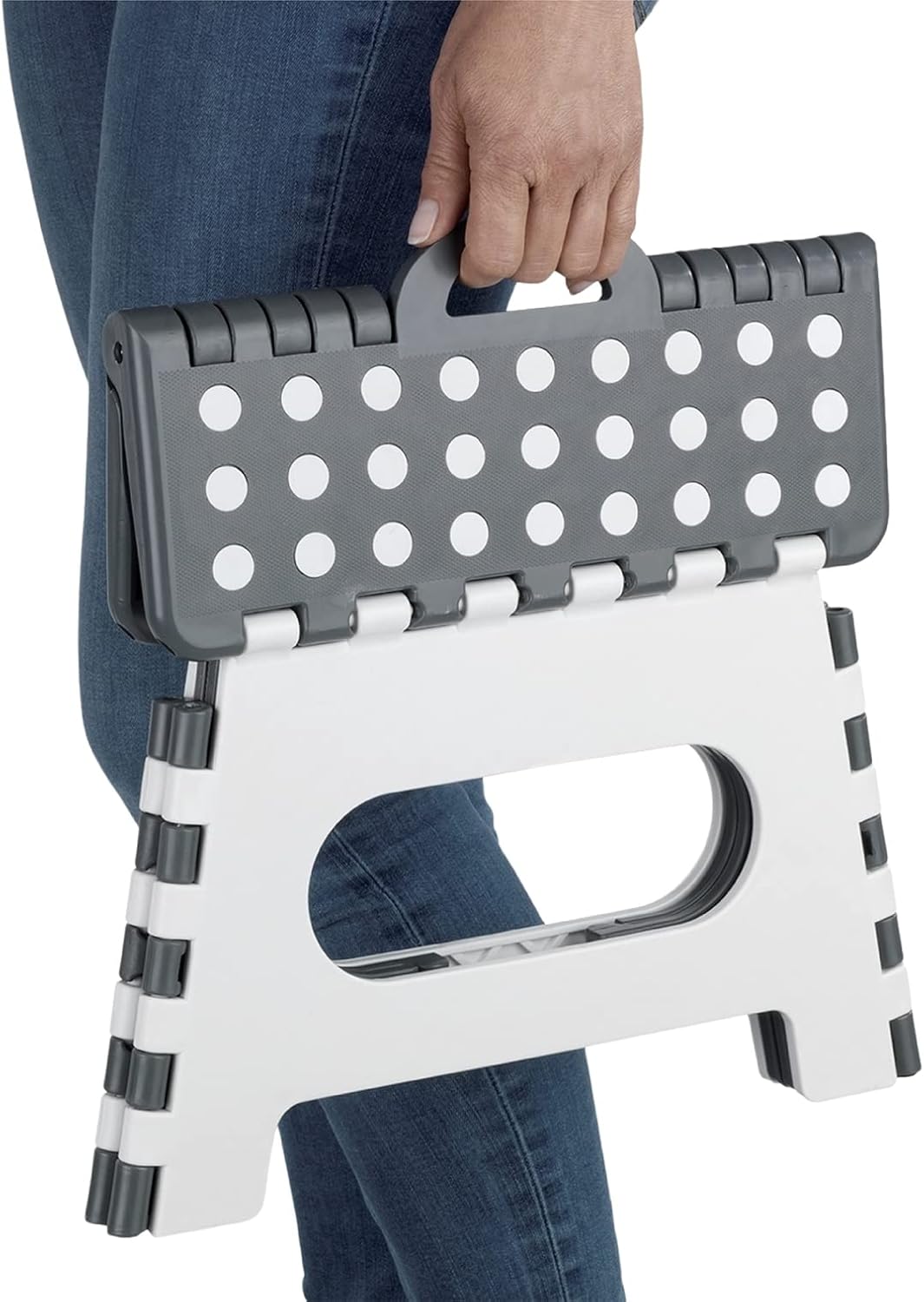 Maximex Klapphocker Secura - extrem belastbar bis 350 kg, Polypropylen, 35 x 22 x 27 cm, Mehrfarbig