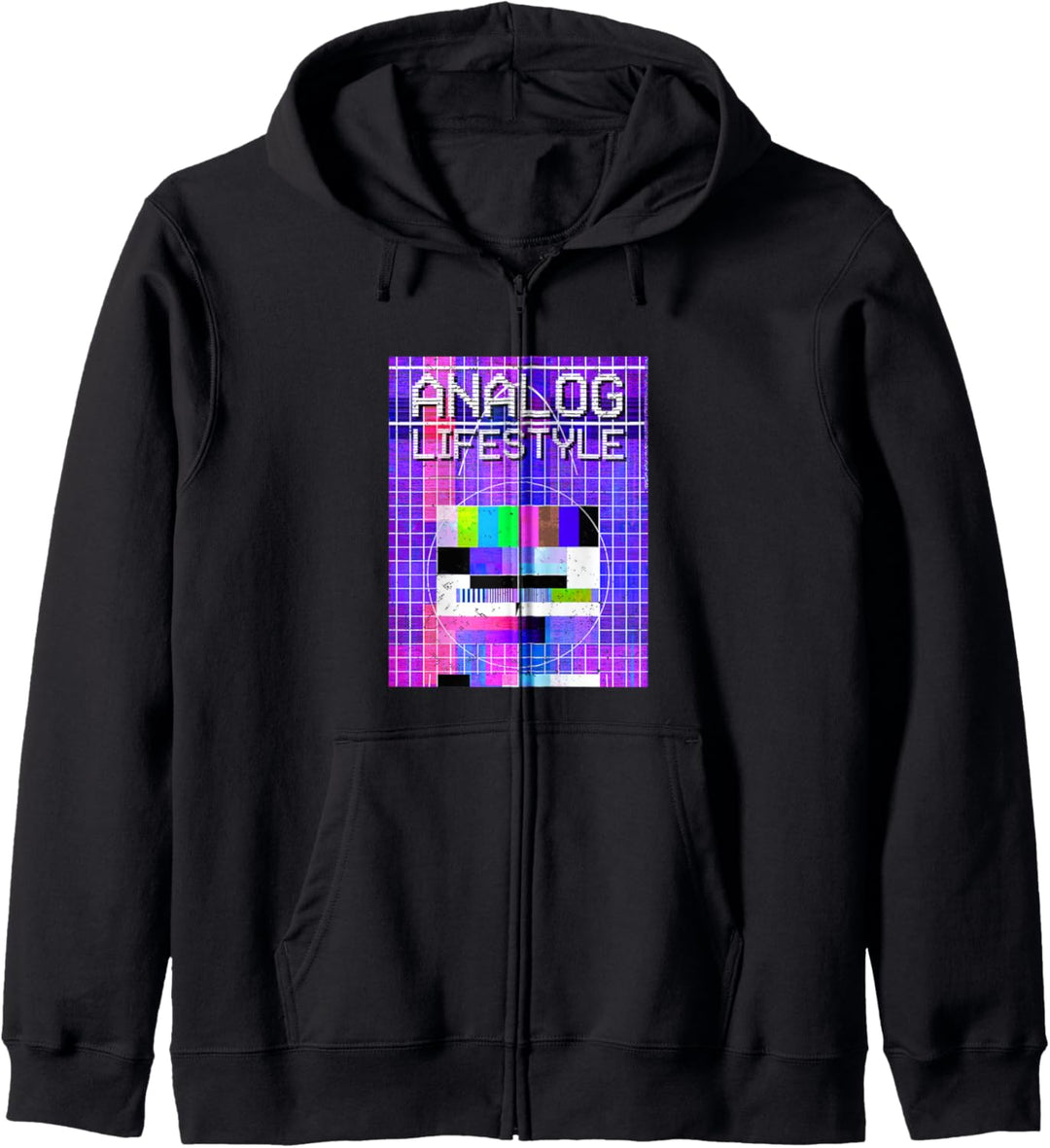 Analog Lifestyle Spruch Vaporwave Aesthetic Kapuzenjacke