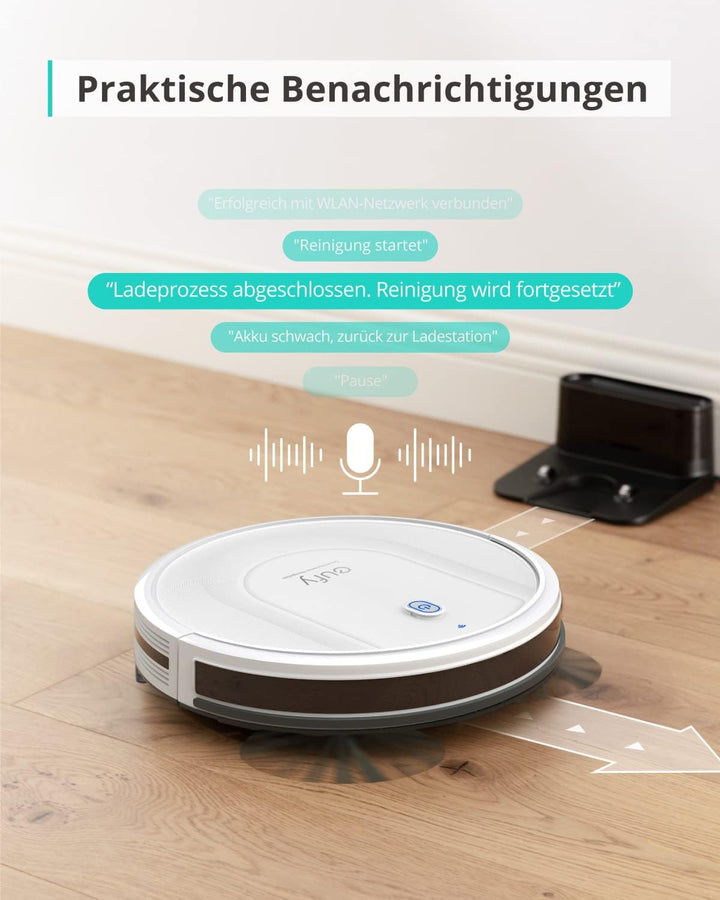 eufy Saugroboter mit Wischfunktion, RoboVac G10 Hybrid, Smart Dynamic Navigation, 2-in-1 Sauger & Wi