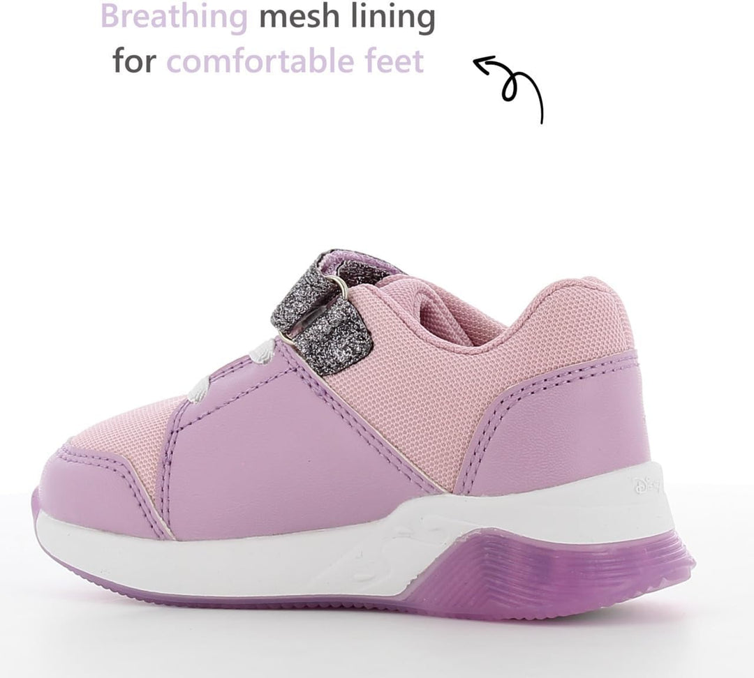 Disney Frozen Schuhe Mädchen 2 bis 8 Jahre, Kinderschuhe mit Anna und ELSA Motiv, Leuchtschuhe Kinde