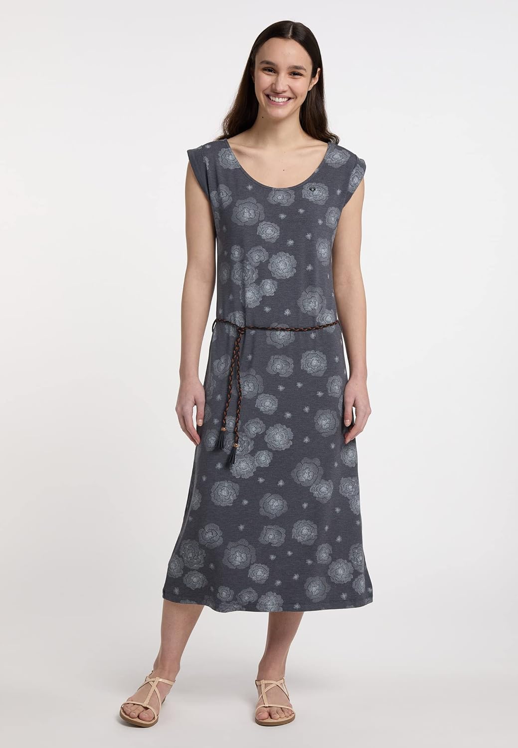 Ragwear TAGG MIDI Damen Kleid S Dark Grey, S Dark Grey