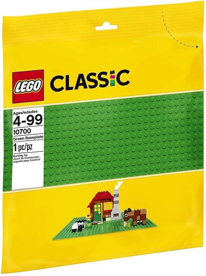 LEGO 10700 Classic Grüne Bauplatte, 25 cm x 25 cm, Lernspielzeug, kreatives Spielen