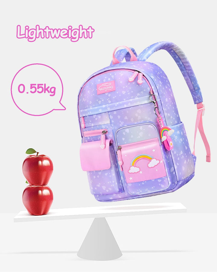 Amythe Kinderrucksack Mädchen,Rucksack Kindergarten,Schulranzen Mädchen 1-3. klasse, Leichte und Was
