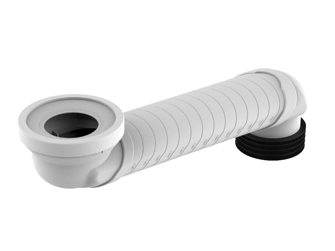 SANIT Versprungbogen (Versprung von minimal 60 mm – max. 350 mm, Mind. 6 Spülung erforderlich, passe
