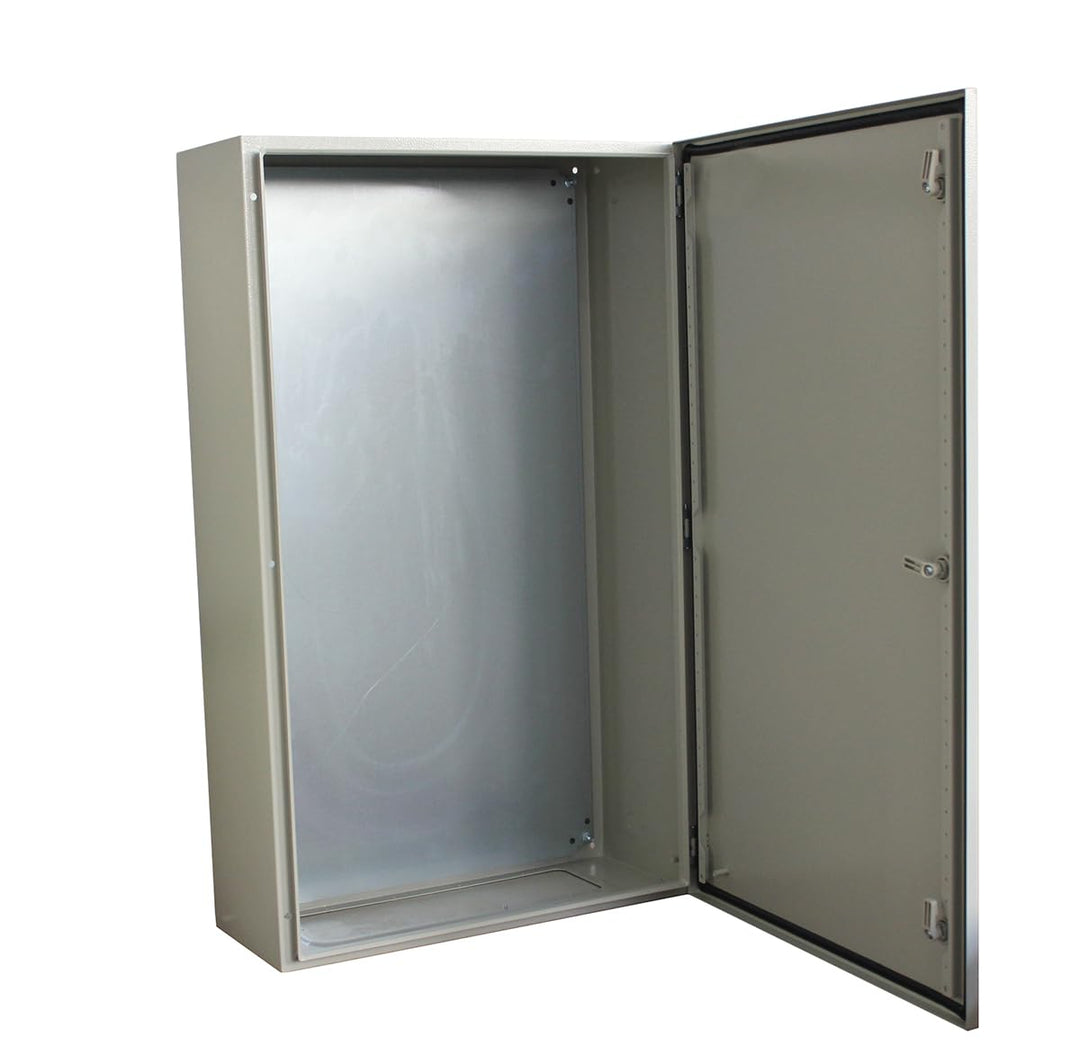 RS PRO Stahl Wandgehäuse RAL 7032 IP66, HxBxT 250 mm x 250 mm x 150mm