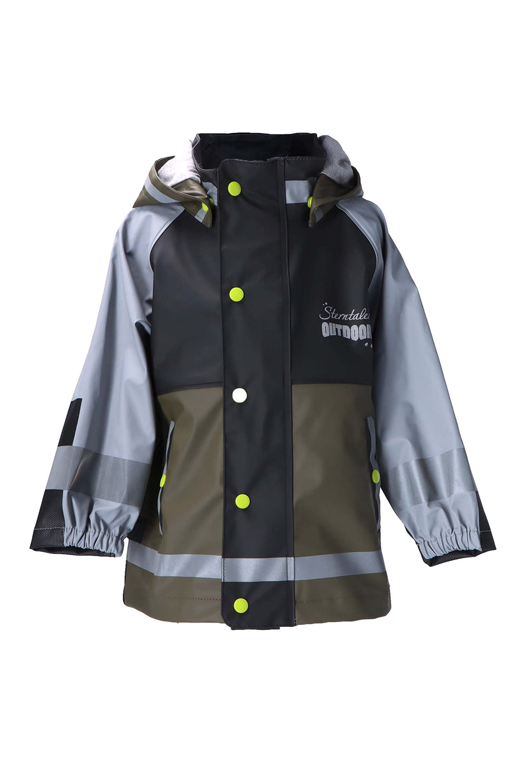 Sterntaler Unisex Kinder Blockfarben Funktions-Regenjacke 86 Dunkelgrün, 86 Dunkelgrün