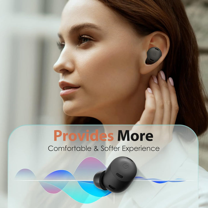 Memory Foam Tips für Google Pixel Buds Pro, Anti-Rutsch Ersatz Ohrstöpsel für Google True Wireless K
