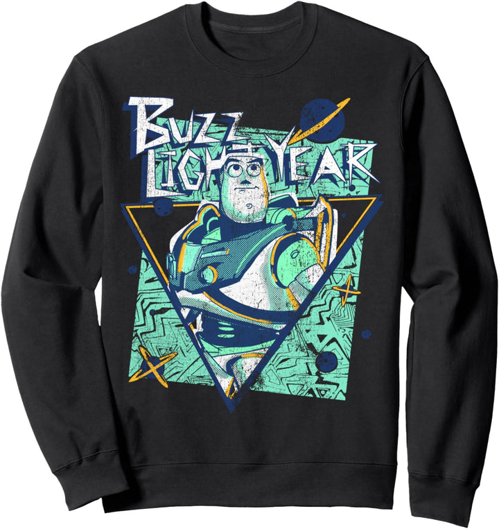 Disney Pixar Toy Story Buzz Lightyear Retro Space Portrait Sweatshirt