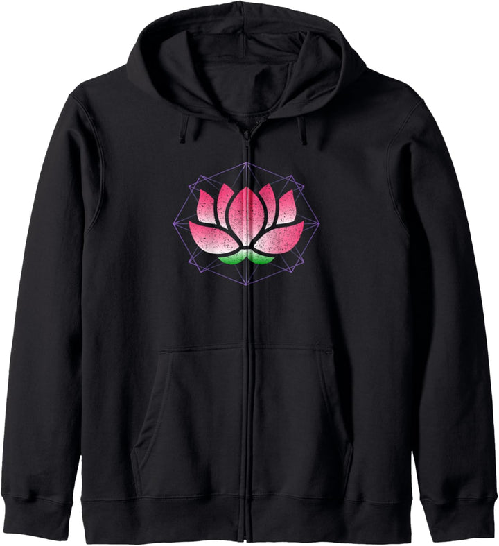 Lotusblume Yoga Pose Sanskrit Energie Namaste Meditation Kapuzenjacke