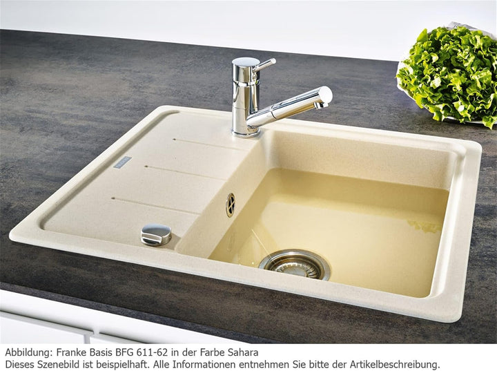 Franke Basis BFG 611-62 Cashmere Fragranit Grau Spülbecken Küchenspüle Auflage