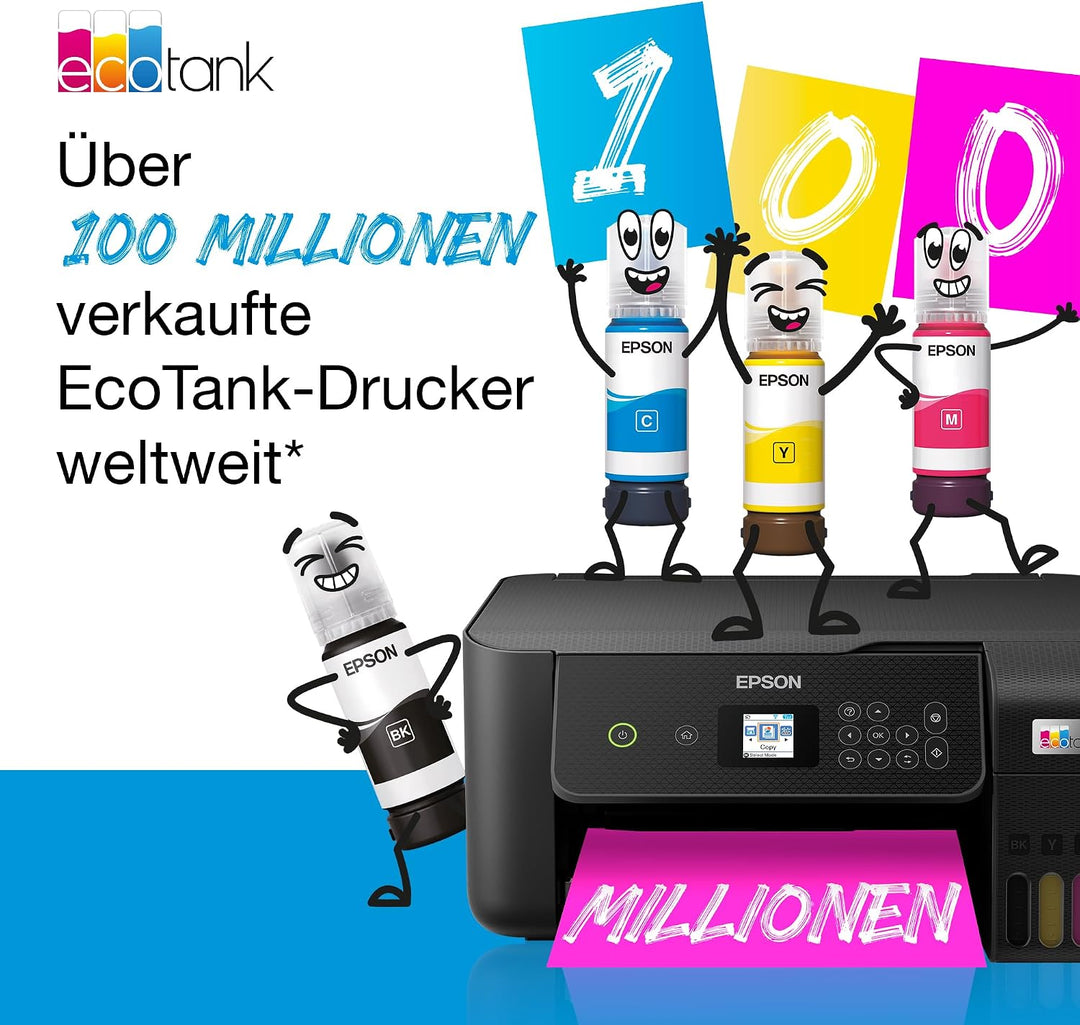 Epson EcoTank ET-5855 DIN-A4-Multifunktions-Wi-Fi-Tintentankdrucker mit Fax ET-5855 Standard, ET-585