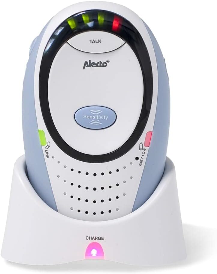 Alecto DBX-85 Digitale Eco DECT Babyphone (100% störungsfrei), hohe Reichweite von bis zu 300 Meter,