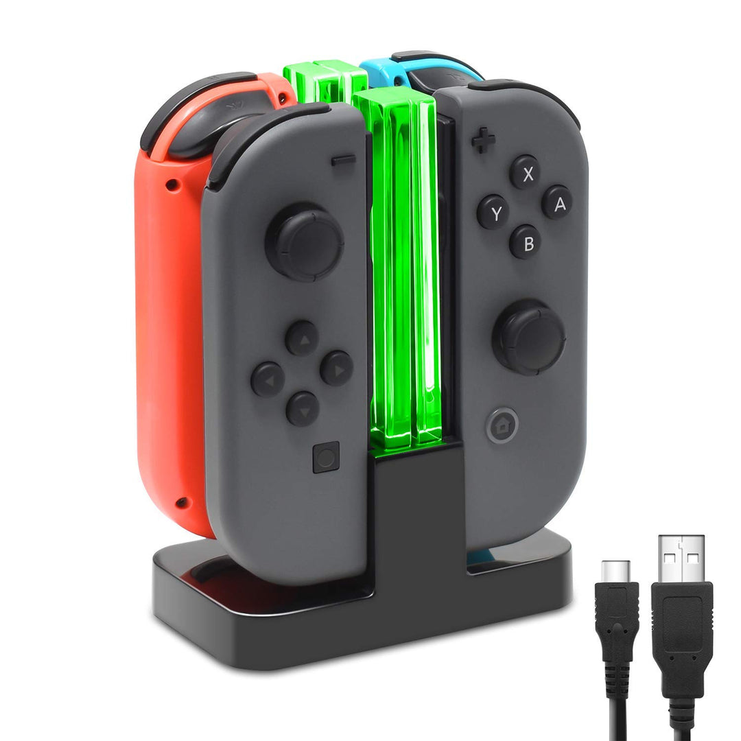 FASTSNAIL Ladestation für Switch Controller, Ladestation Kompatibel mit Nintendo Switch&Switch OLED，