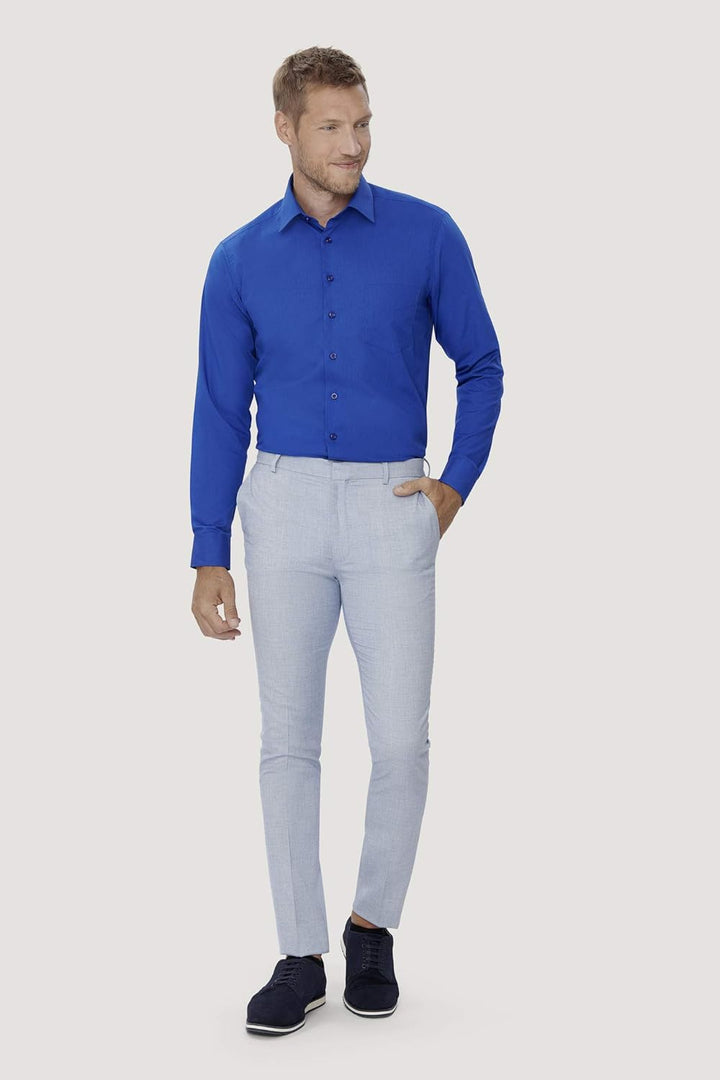 HAKRO Hemd MIKRALINAR® Comfort M Anthrazit, M Anthrazit