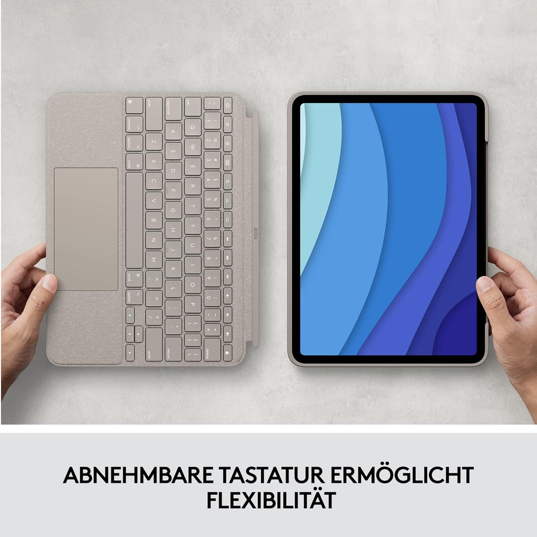 Logitech Combo Touch Tastatur-Case für iPad Pro 11 Zoll (1., 2., 3. und 4. Generation – 2018, 2020,