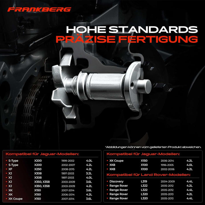 Frankberg Wasserpumpe Kompatibel mit S-Type X200 4.0L 4.2L 1999-2007 XF CC9 J05 4.2L 2008-2015 XJ NA