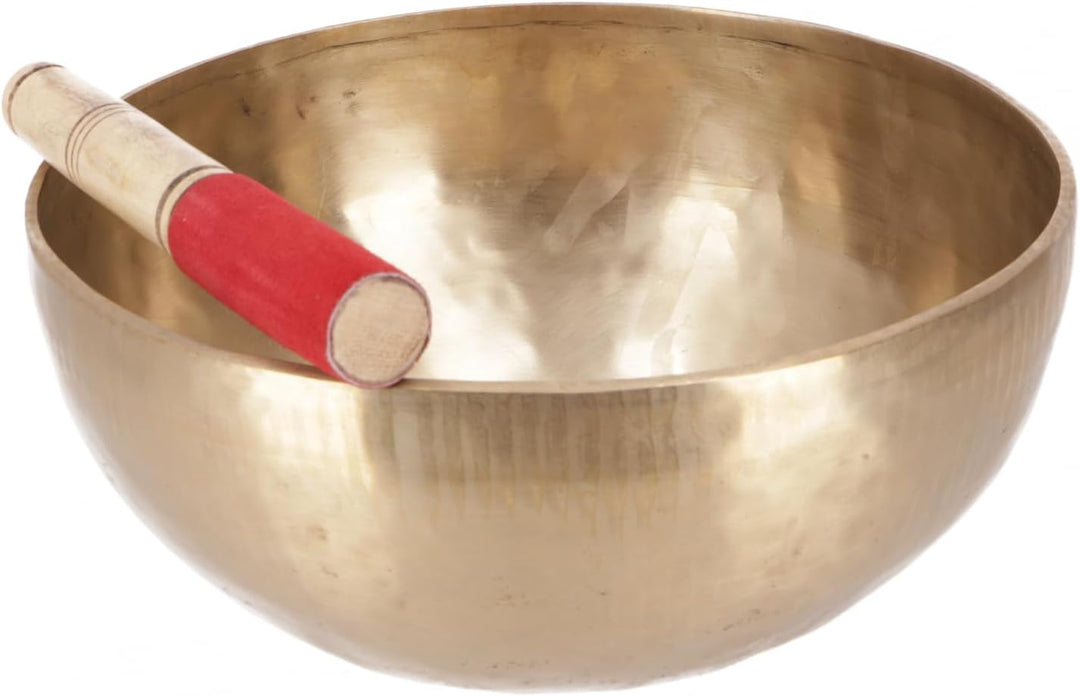 Handgearbeitete Klangschale mit langanhaltendem Ton, Tibet, 27 cm | Ideal für Meditation, hervorrage
