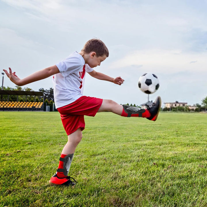 Schienbeinschoner Kinder Fussball Shin Pads - Fussball Ausstattung Mit Verstellbarem Klettverschluss