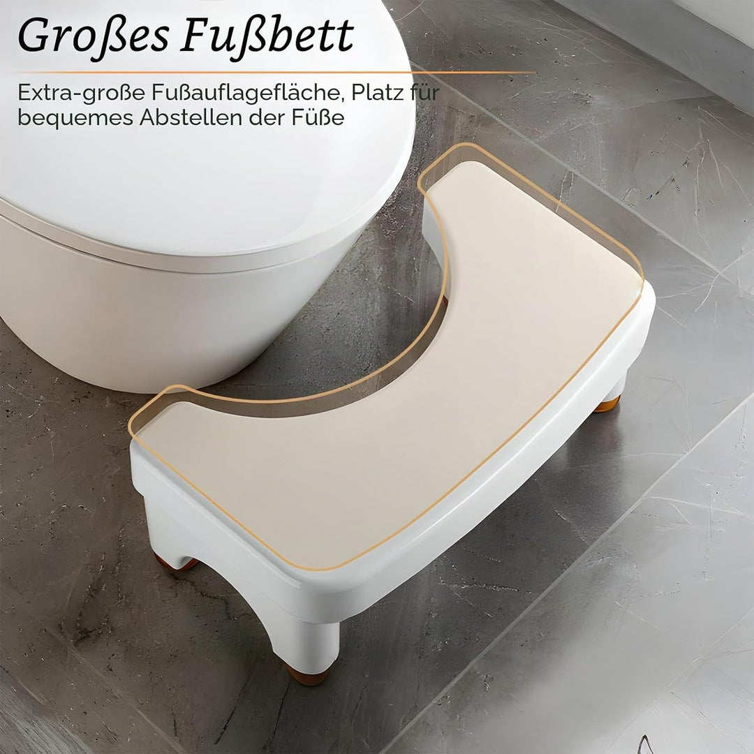 TAIZER Toilettenhocker,Toilettenhocker Erwachsene,Kackhocker,Klohocker,Die Höhe der 4 Stufen kann vo