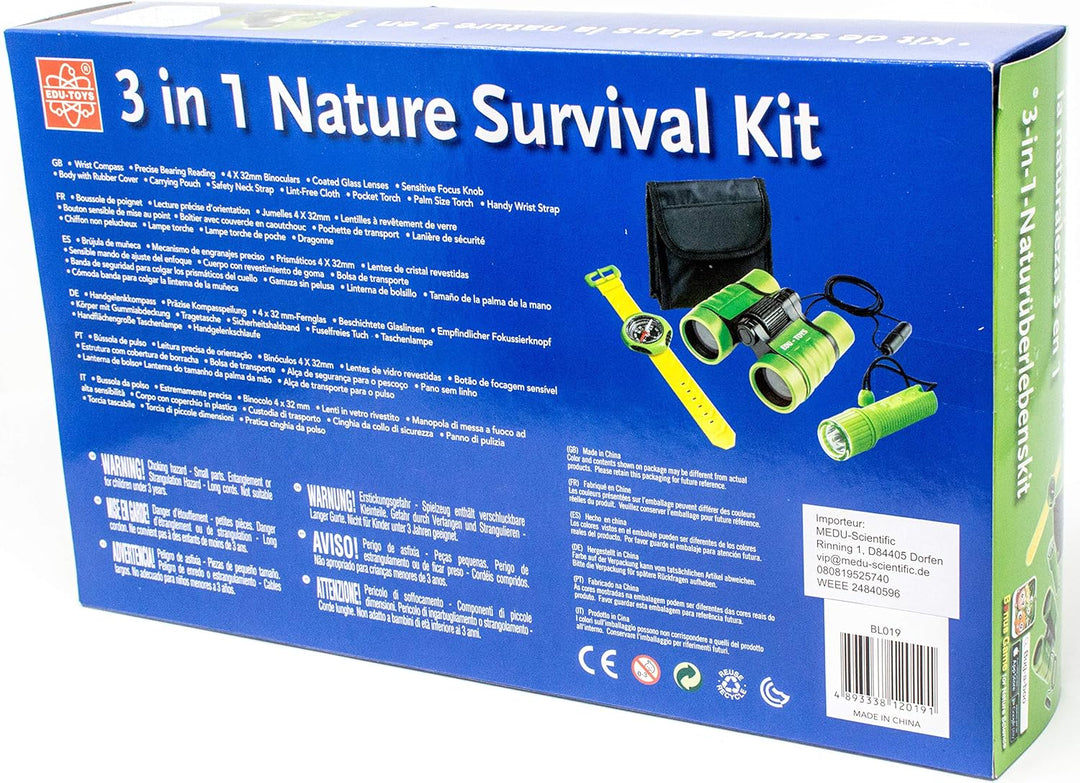 3in1 Survival Set für Kinder Naturforscher Set